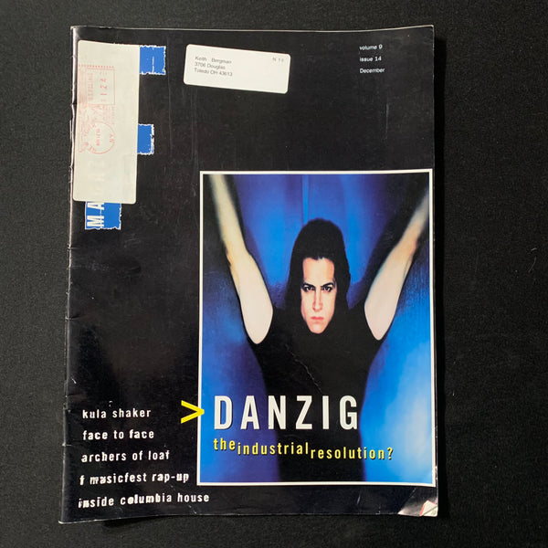 MAGAZINE F (Foundations) Dec 1996 Danzig, Kula Shaker, Face To Face, Columbia House