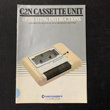 COMMODORE 64 C2N Datasette manual operating instructions