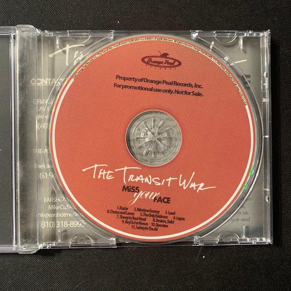 CD The Transit War 'Miss Your Face' (2006) San Diego indie rock rare advance promo