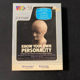 COMMODORE VIC 20 Know Your Own Personality tested boxed cassette software tests