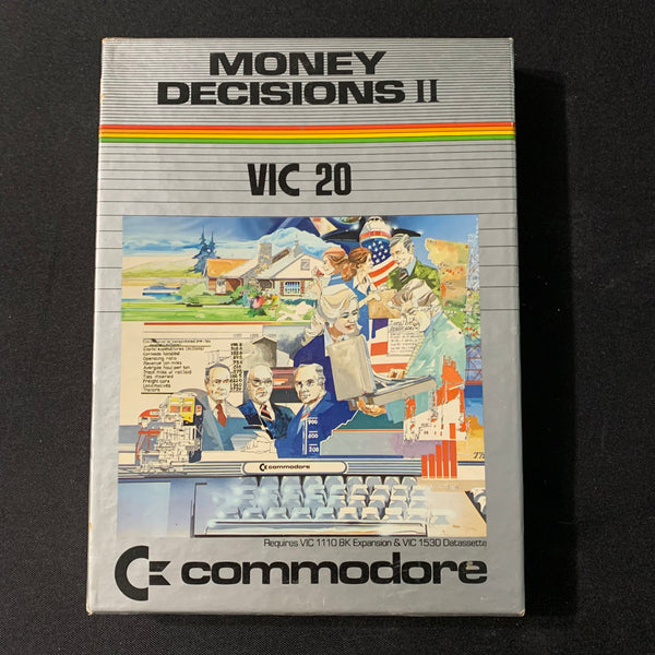 COMMODORE VIC 20 Money Decisions II cassette software tested boxed financial