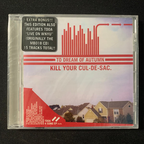 CD To Dream Of Autumn 'Kill Your Cul-De-Sac' new sealed female fronted hardcore