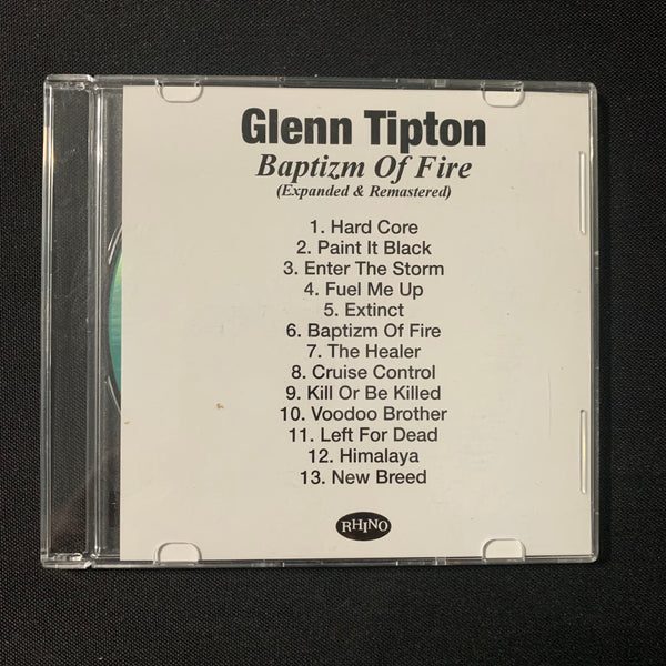 CD Glenn Tipton 'Baptizm of Fire' expanded remastered Rhino CD-R promo rare