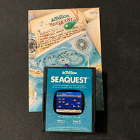 ATARI 2600 Seaquest boxed with manual tested video game cartridge Activision