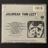 CD Thin Lizzy 'Jailbreak' FREE SHIPPING (1976) The Boys Are Back In Town! Romeo!
