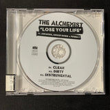 CD The Alchemist 'Lose Your Life' (2008) promo single Jadakiss Snoop Dogg Pusha-T