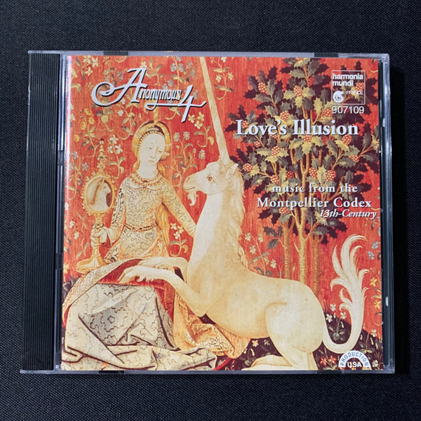 CD Anonymous 4 'Love's Illusion' (1994) music from the Montpellier Codex 13th Century