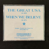 CD Wes Beavis 'The Great USA' 2 song single b/w 'When We Believe' Christian