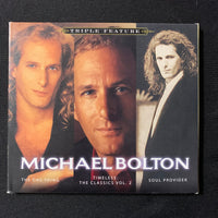 CD Michael Bolton 'Triple Feature' (2009) 3-disc set Soul Provider, Timeless, The One Thing