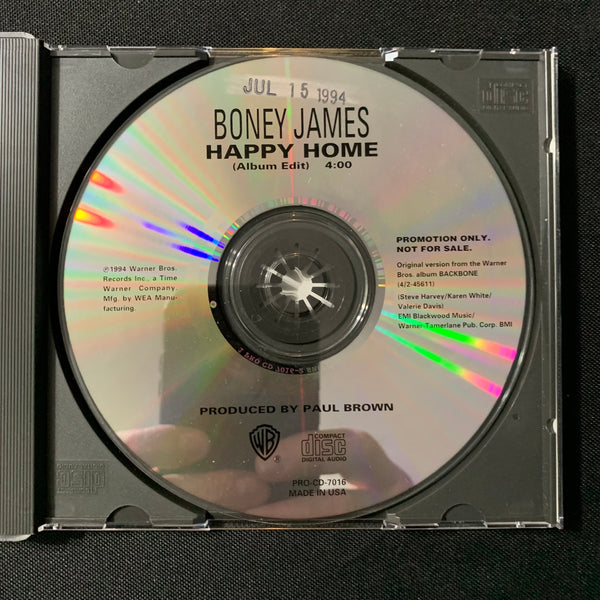 CD Boney James 'Happy Home' (1994) 1trk promo DJ radio single Warner Bros