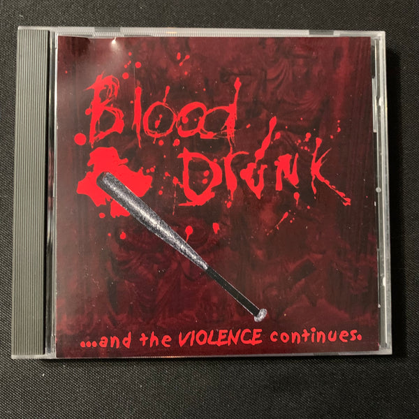 CD Blood Drunk 'And the Violence Continues' (2008) NC death groove metal US demo