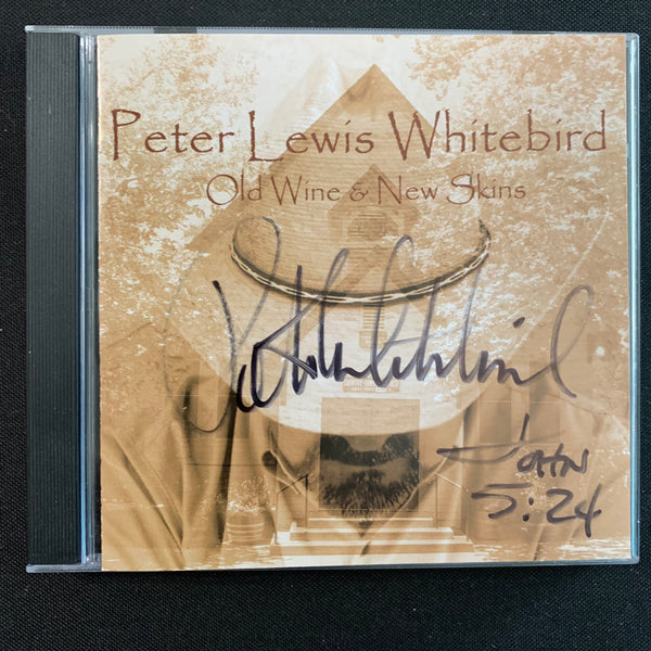 CD Peter Lewis Whitebird 'Old Wine & New Skins' cowboy gospel Christian signed