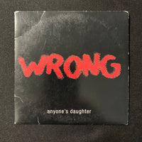 CD Anyone's Daughter 'Wrong' (2004) German prog rock rare advance promo SPV
