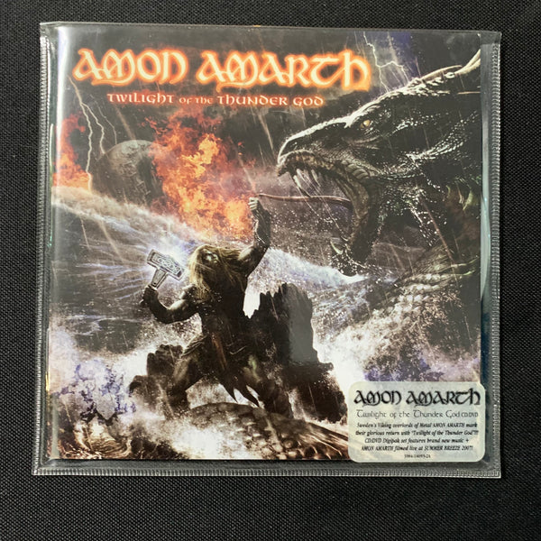 CD Amon Amarth 'Twilight of the Thunder God' rare PVC sleeve promo +hype sticker