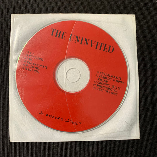 CD The Uninvited rare demo horror punk Butchered Arms/Grinning Skulls/Mars Hill