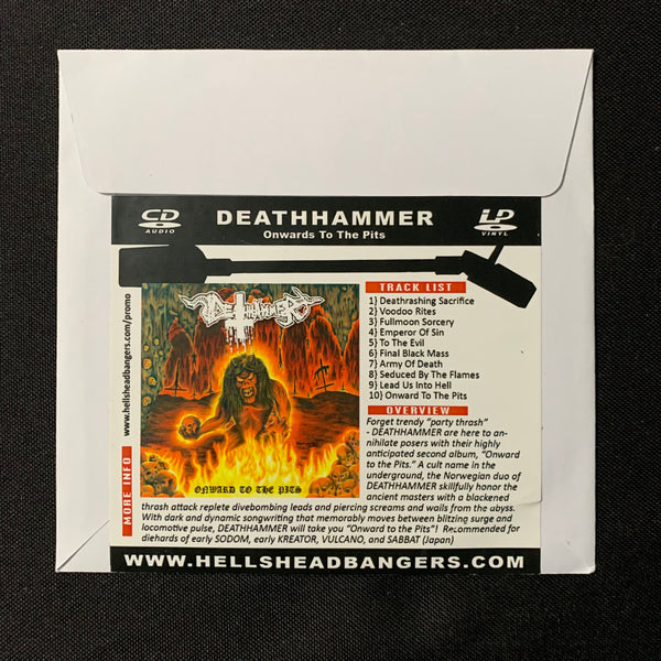 CD Deathhammer 'Onward To the Pits' (2012) Hells Headbangers promo thrash metal