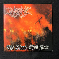 CD Infamy 'The Blood Shall Flow' (2002) sleeve promo US death metal Mercenary