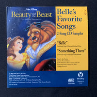CD Beauty and the Beast 'Belle's Favorite Songs' (2002) 2-track sampler Disney