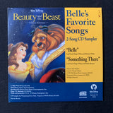 CD Beauty and the Beast 'Belle's Favorite Songs' (2002) 2-track sampler Disney