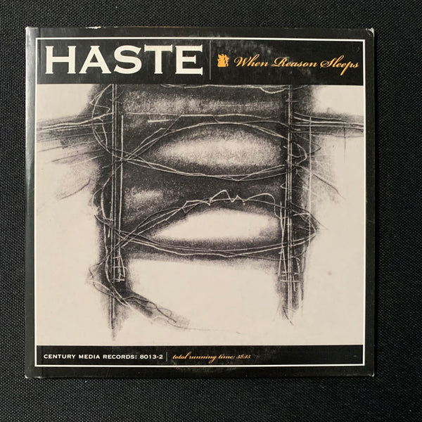 CD Haste 'When Reason Sleeps' (2001) metal Birmingham AL US promo sleeve