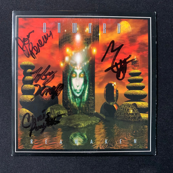 CD Onward 'Reawaken' (2002) prog metal Toby Knapp signed advance promo sleeve