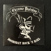 CD Chrome Division 'Doomsday Rock and Roll' (2006) heavy metal advance promo