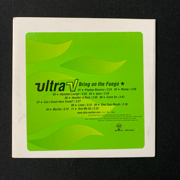 CD Ultra V 'Bring On the Fuego' (2000) advance promo ex-Ruth Ruth catchy power pop