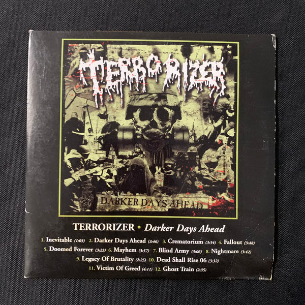 CD Terrorizer 'Darker Days Ahead' (2006) promo cardboard sleeve death metal supergroup