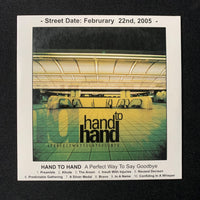 CD Hand To Hand 'A Perfect Way to Say Goodbye' (2005) metalcore advance promo