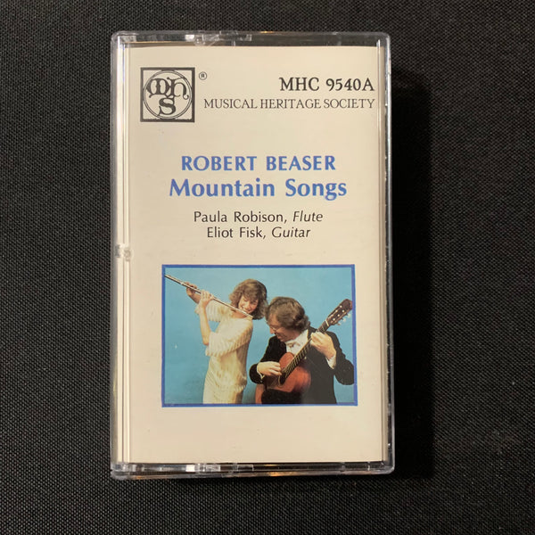 CASSETTE Robert Beaser 'Mountain Songs' (1987) Musical Heritage Society flute guitar