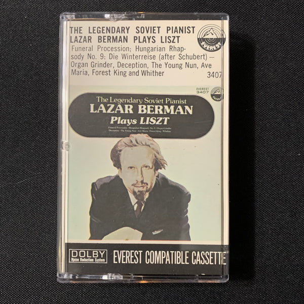 CASSETTE Lazar Berman Plays Liszt tape Everest legendary Soviet pianist Russia