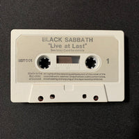 CASSETTE Black Sabbath 'Live At Last' rare Ireland pressing tape Ozzy metal