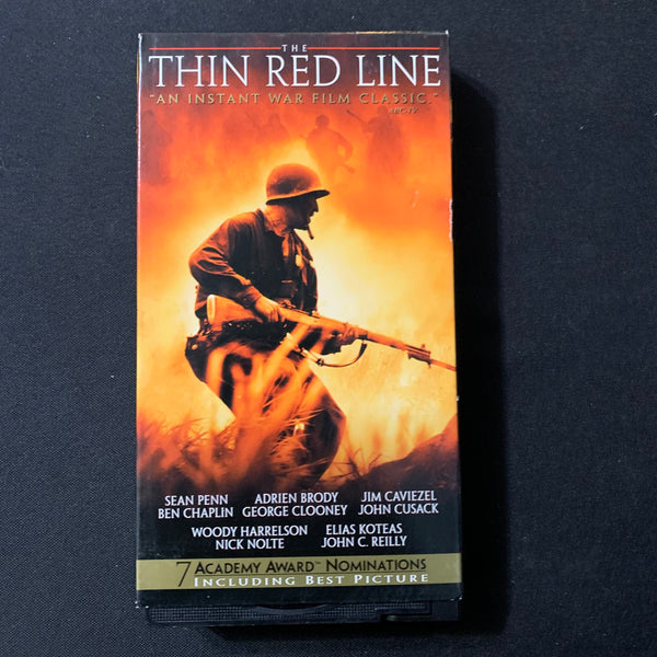 VHS Thin Red Line (1998) George Clooney, Sean Penn, Jim Caviezel, Woody Harrelson