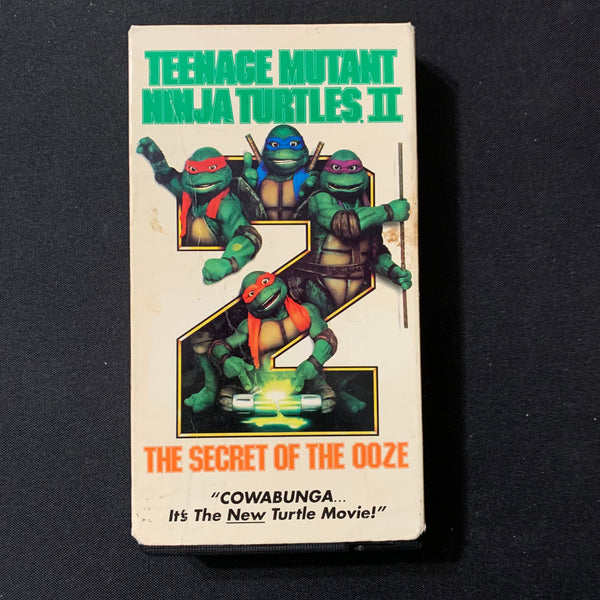 VHS Teenage Mutant Ninja Turtles II Secret of the Ooze (1991) Paige Turco, David Warner