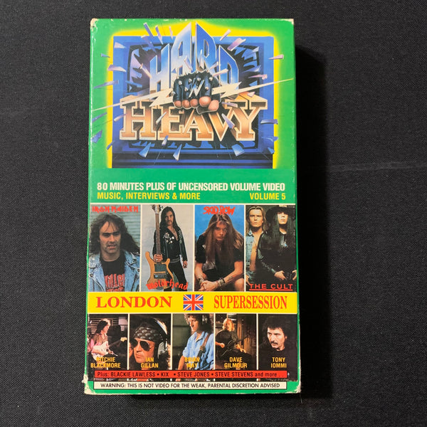 VHS Hard 'n Heavy Vol. 5 (1989) metal video, Iron Maiden, Motorhead, King Diamond