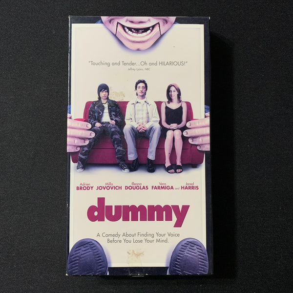 VHS Dummy (2003) Adrien Brody, Illeana Douglas, Milla Jovovich indie romantic comedy