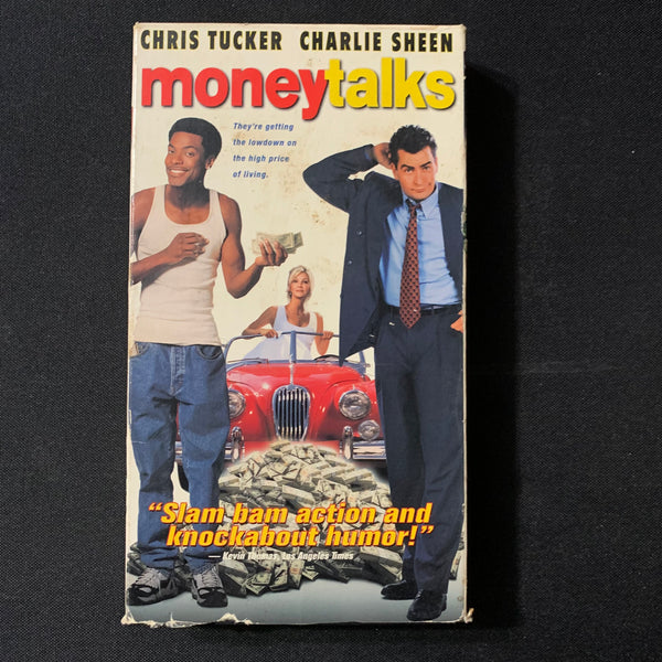 VHS Money Talks (1997) Chris Tucker, Charlie Sheen, Heather Locklear