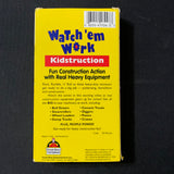 VHS Kidstruction Watch 'em Work (1994) video fun heavy equipment trucks cranes
