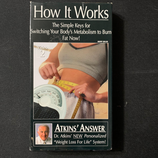 VHS How It Works vol 2 (1999) Dr. Atkins diet weight loss burn fat metabolism video