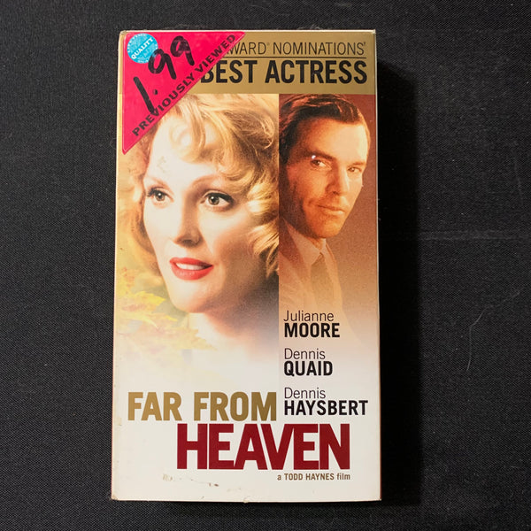 VHS Far From Heaven (2002) Julianne Moore, Dennis Quaid, Dennis Haysbert