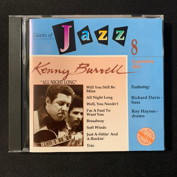 CD Kenny Burrell 'All Night Long' (1990) American Jazz guitar Giants of Jazz series