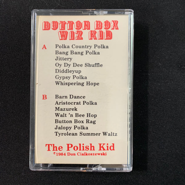 CASSETTE Don Cialkoszewski The Polish Kid 'Button Box Wiz Kid' (1984) polka tape