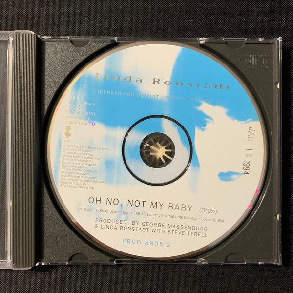 CD Linda Ronstadt 'Oh No Not My Baby' (1993) 1trk promo radio DJ single