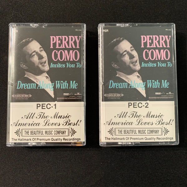 CASSETTE Perry Como 'Invites You To Dream Along With Me' (1991) 2-tape collection hits