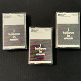 CASSETTE I Believe In Music (1974) 3-tape set Johnny Cash, Janis Joplin, Percy Faith, Sammy Davis Jr