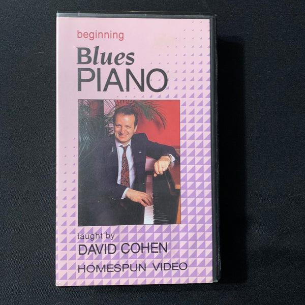 VHS David Cohen 'Beginning Blues Piano' (1988) music instructional video tape