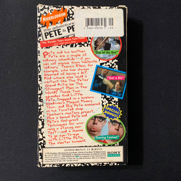 Adventures of Pete & Pete: Classic Petes (Nickelodeon) (1994) shops VHS - Sealed OOP