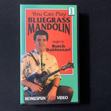 VHS Butch Baldassari 'You Can Play Bluegrass Mandolin' (1992) instructional video tape