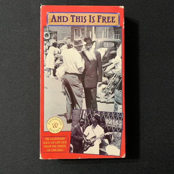 VHS 'And This Is Free' (1995) Chicago blues documentary Shanachie gospel verite 1964