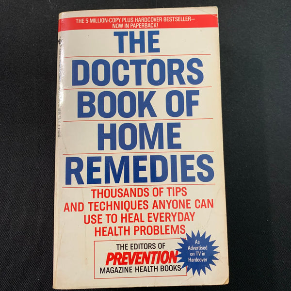 BOOK Prevention Magazine 'Doctors Book of Home Remedies' health reference PB